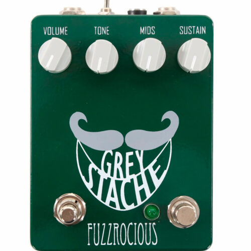 Fuzzrocious Pedals Grey Stache (Diode + Killswitch Mod)
