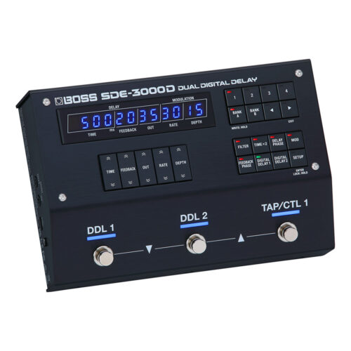 Boss SDE-3000D Dual Delay - angled view