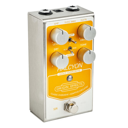 Origin Effects Halcyon Gold Overdrive - left angled view