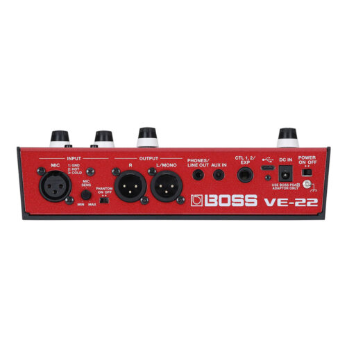Boss VE-22 Vocal Performer - rear connections view