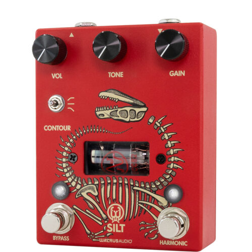 Walrus Audio Silt Red - right angle view