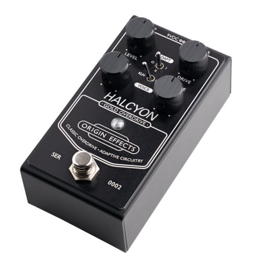 Origin Effects Halcyon Gold Overdrive Black Edition - angled view