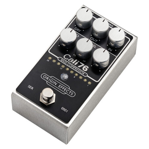 Origin Effects Cali76 V2 Bass Compressor Black - angled view