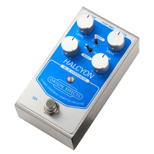 Origin Effects Halcyon Blue Overdrive - right angle view