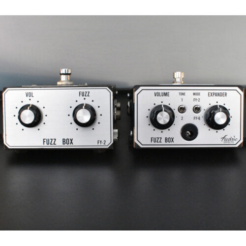 Fredric Effects Super Unpleasant Companion (classic) - close-up front controls view - side-by-side with original Shin-Ei