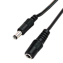 DC powercable 2,1mm, 150cm